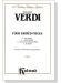 Verdi【Four Sacred Pieces】for Chorus with Piano Accompaniment