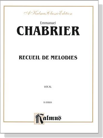 Chabrier【Recueil de Melodies】Vocal