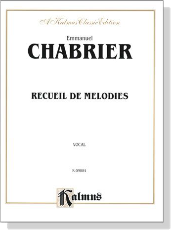 Chabrier【Recueil de Melodies】Vocal Chabrier【Recueil de Melodies】Vocal