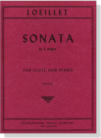 Jean-Baptiste Loeillet【Sonata in F major】for Flute and Piano