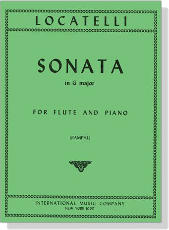 Pietro Locatelli【Sonata in G major】for Flute and Piano Pietro Locatelli【Sonata in G major】for Flute and Piano