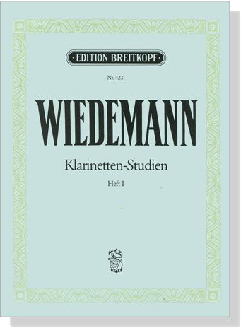 Wiedemann【Klarinetten- Studien】Heft , Nr. 1-12