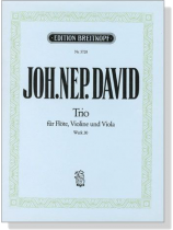 Joh.Nep.David【Trio , Werk 30】für Flote, Violine und Viola Joh.Nep.David【Trio , Werk 30】für Flote, Violine und Viola