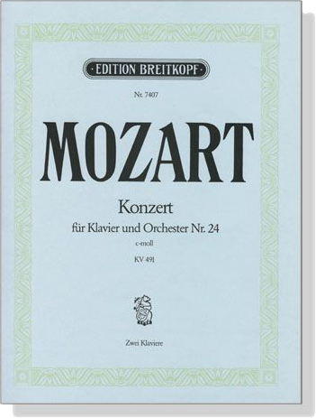 Mozart【Konzert Nr. 24 c-moll , KV491】für Klavier und Orchester, Zwei Klaviere