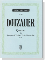 Dotzauer【Quartett , Op. 36】für Fagott und Violine, Viola, Violoncello