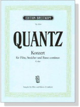 Quantz【Konzert G- dur, QV5 : 174】für Flöte Streicher und Basso continuo Quantz【Konzert G- dur, QV5 : 174】für Flöte Streicher und Basso continuo