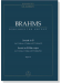 Brahms【Sextett in B】für 2 Violinen, 2 Violen und 2 Violoncelli , Opus 18