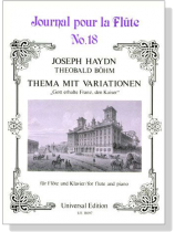 Joseph Haydn【Thema mit Variationen , Gott erhalte Franz, den Kaiser】für Flöte und Klavier Joseph Haydn【Thema mit Variationen , Gott erhalte Franz, den Kaiser】für Flöte und Klavier