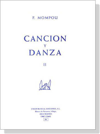 Mompou【Cancion y Danza Ⅱ】for Piano