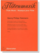 G.P. Telemann【Methodische Sonaten in E-dur , B-dur】für Querflöte oder Violine und Basso continuo G.P. Telemann【Methodische Sonaten in E-dur , B-dur】für Querflöte oder Violine und Basso continuo