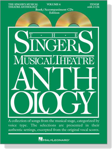 The Singer's Musical Theatre Anthology , Volume 4【CD+樂譜】Tenor