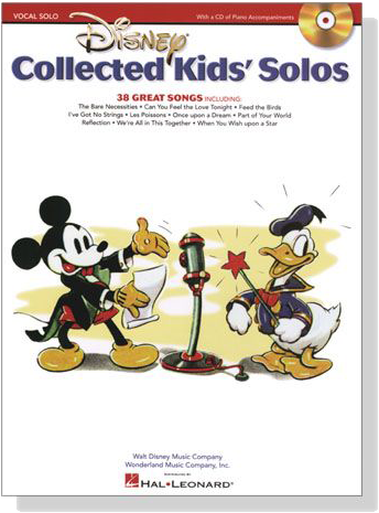 【Disney Collected Kids' Solos】Book／CD , Vocal Solo