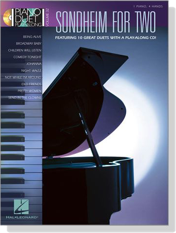 Sondheim【CD+樂譜】For Two Piano Duet Play-Along Volume 32