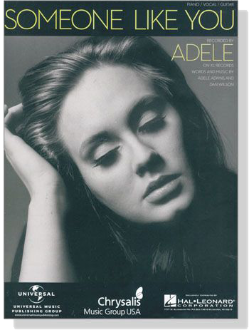 Adele【Someone Like You】Piano／Vocal／Guitar