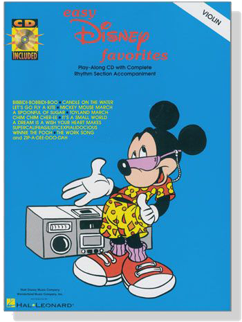 Easy Disney Favorites【CD+樂譜】 for Violin