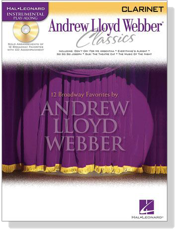 Andrew Lloyd Webber Classics【CD+樂譜】for Clarinet