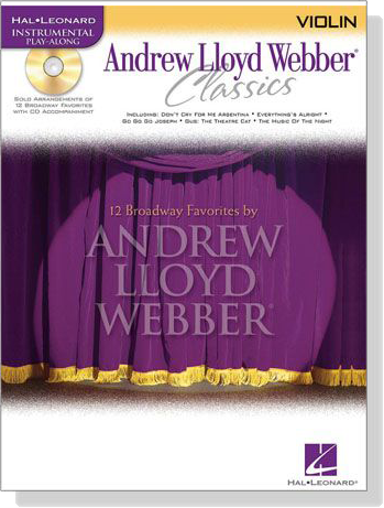 Andrew Lloyd Webber Classics【CD+樂譜】for Violin