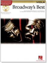 Broadway's Best【CD+樂譜】for Viola Broadway's Best【CD+樂譜】for Viola