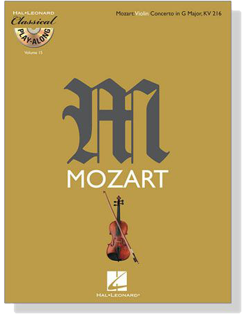 Mozart Violin Conceto【CD+樂譜】in G Major. KV 216