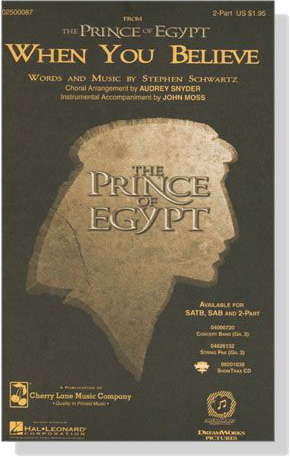 When You Believe (from The Prince of Egypt) 2-Part When You Believe (from The Prince of Egypt) 2-Part