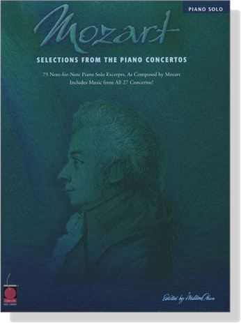 Mozart【Selections from the Piano Concertos】for Piano Solo