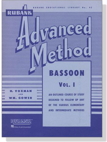 Rubank【Advanced Method】for Bassoon , Vol.Ⅰ