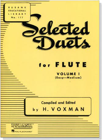 Selected【Duets】for Flute , Volume 1 , Easy-Medium