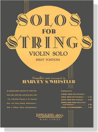 Solos for Strings Violin Solo , First Position