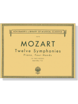Mozart【12 Symphonies , Nos. 7-12】Piano , Four Hands , Book 2