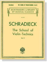 Schradieck【The School of Violin - Technics】Book Ⅲ