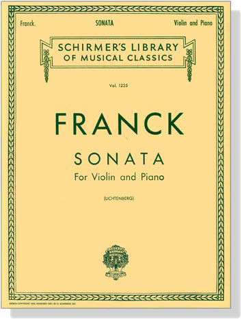 Franck【Sonata in A Major】for Violin and Piano