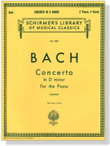 J.S. Bach【Concerto In D minor】For the Piano(2-piano score) J.S. Bach【Concerto In D minor】For the Piano(2-piano score)