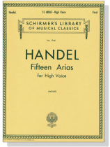 Handel【Fifteen Arias】for High Voice
