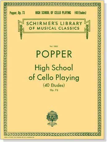 Popper【High School of Cello Playing】40 Etudes Op.73