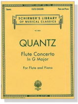 Quantz【Flute Concerto In G Major】for Flute and Piano