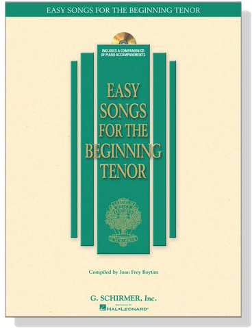 Easy Songs for the Beginning Tenor【CD+樂譜】