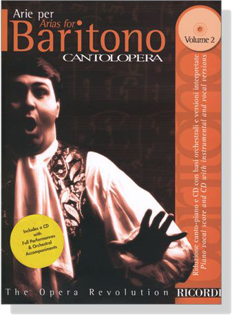 Cantolopera【CD+樂譜】Arie Per Baritono- Volume 2
