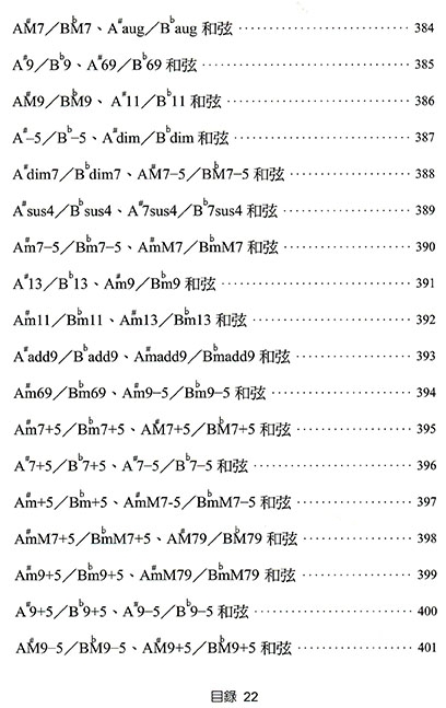 鋼琴和弦大全888