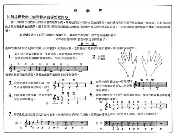 約翰 湯姆遜【教導幼兒彈琴】現代鋼琴課程(中文解說）