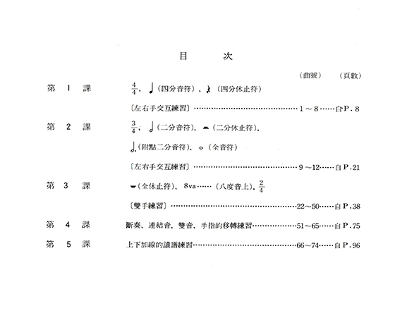 為幼兒的最初步鋼琴教本