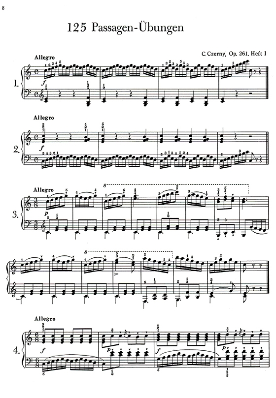 徹爾尼125首音群練習曲-作品261