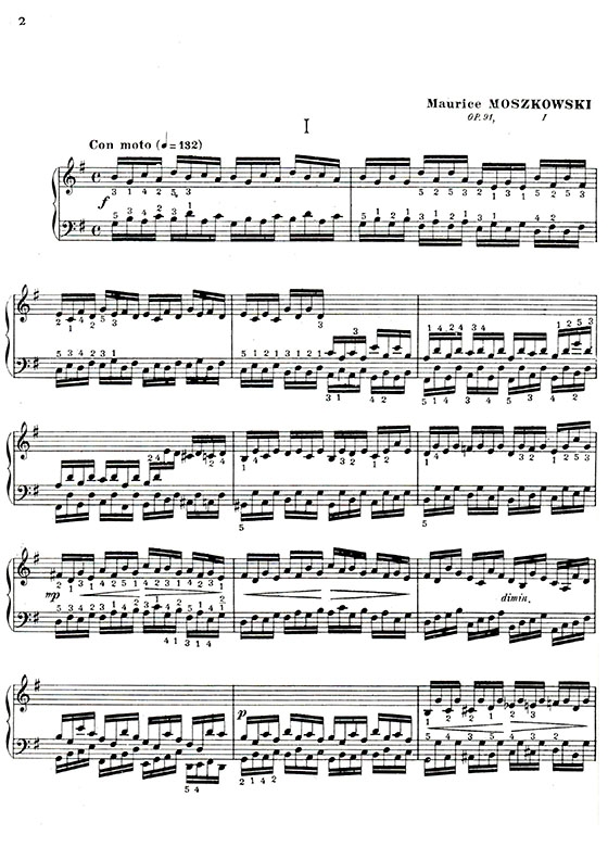莫茲可夫斯基 鋼琴小練習曲集-作品91