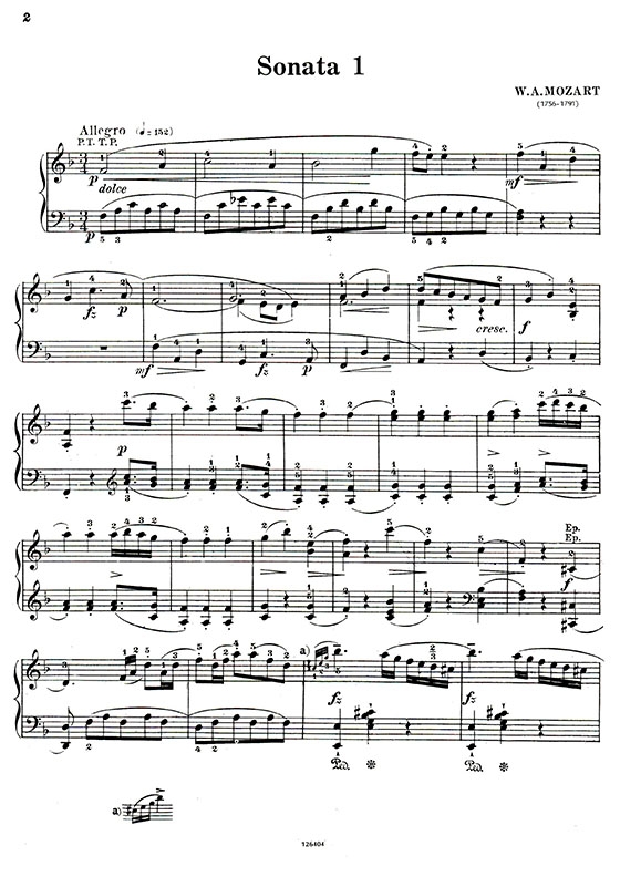 莫扎特 十九首鋼琴奏鳴曲集（合訂本）