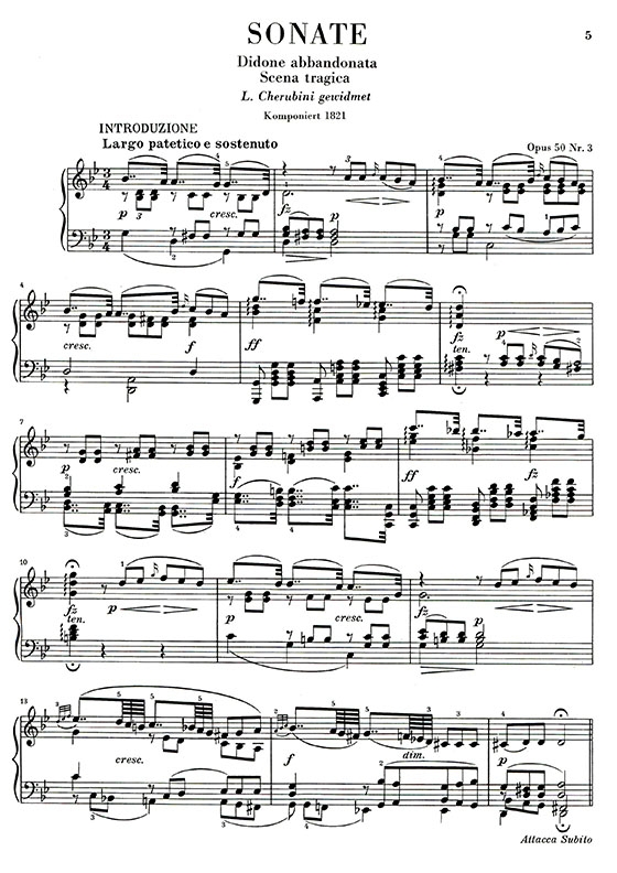 克萊梅第【原典版】第g小調奏鳴曲 作品50號之3 被遺棄的狄多--悲劇一景