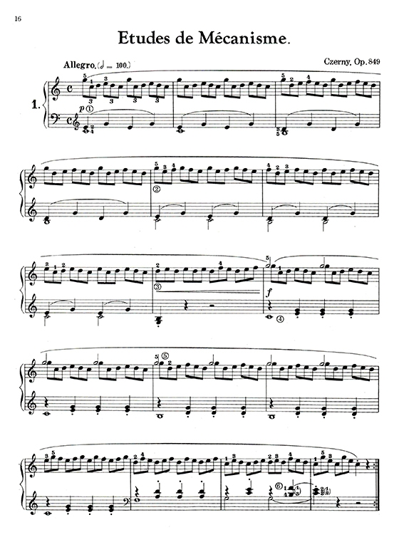 徹爾尼三十練習曲-作品849