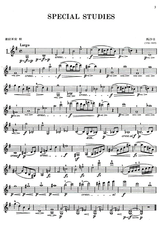 Mazas 馬沙士 特殊練習曲-作品36【第一冊】(小提琴)