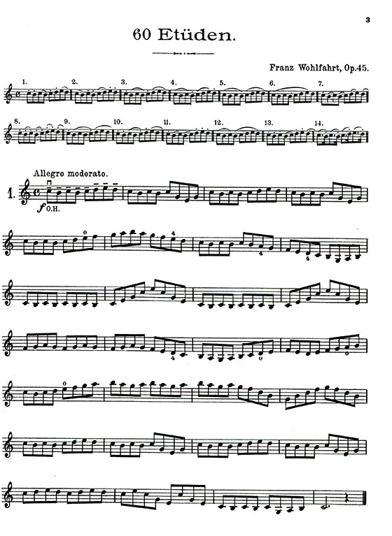 費華 六十首練習曲-作品45 (小提琴)