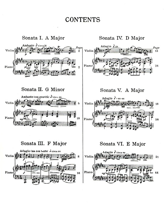 韓德爾 6首奏鳴曲（小提琴獨奏+鋼琴伴奏譜）