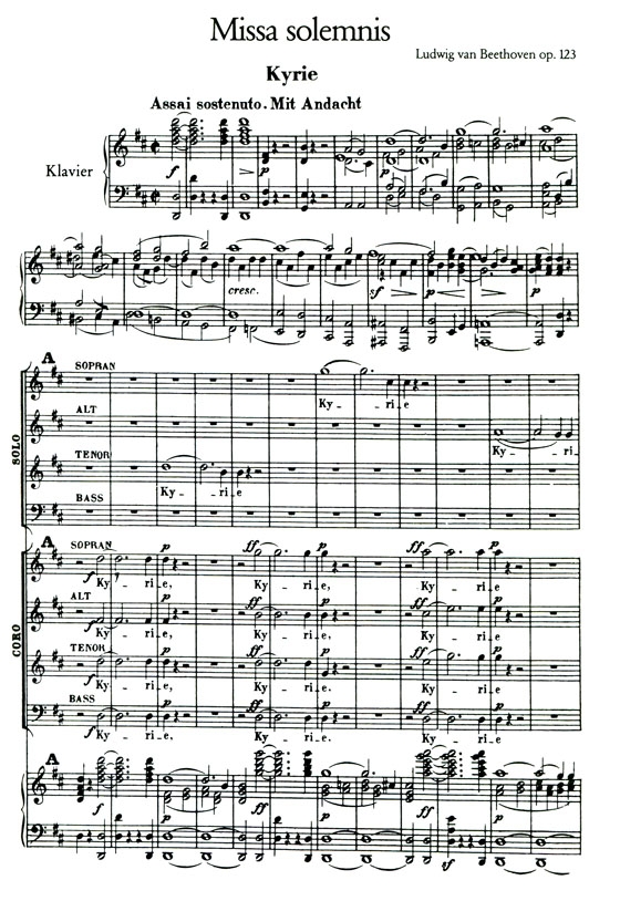 貝多芬【莊嚴彌撒曲】 Op. 123