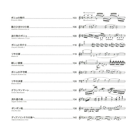 ピアノ曲集【崖の上のポニョ】Image Album & Sound Track